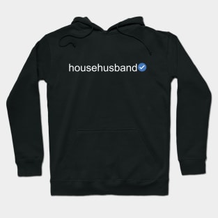 Verified Househusband (White Text) Hoodie